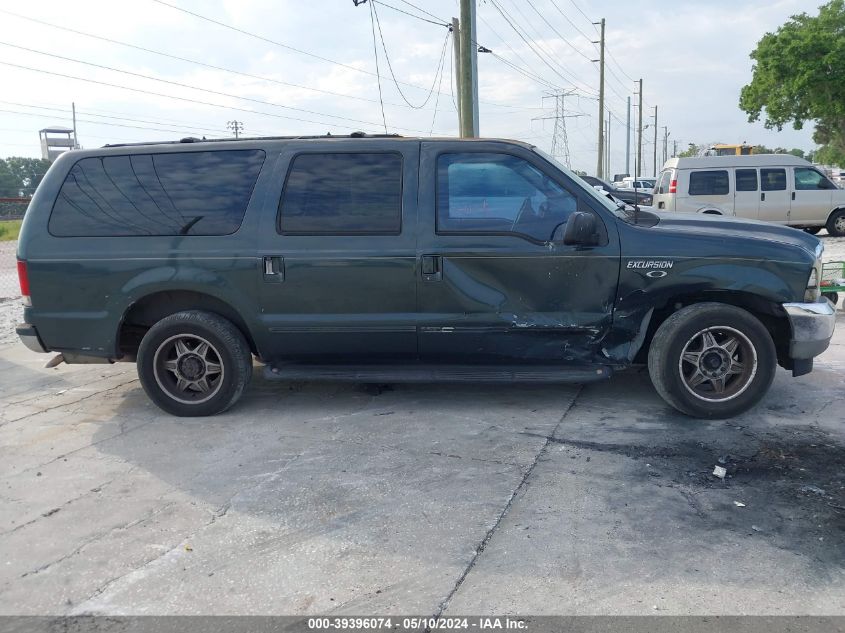 2000 Ford Excursion Xlt VIN: 1FMNU40L1YEA99448 Lot: 39396074