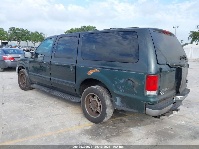 2000 Ford Excursion Xlt VIN: 1FMNU40L1YEA99448 Lot: 39396074