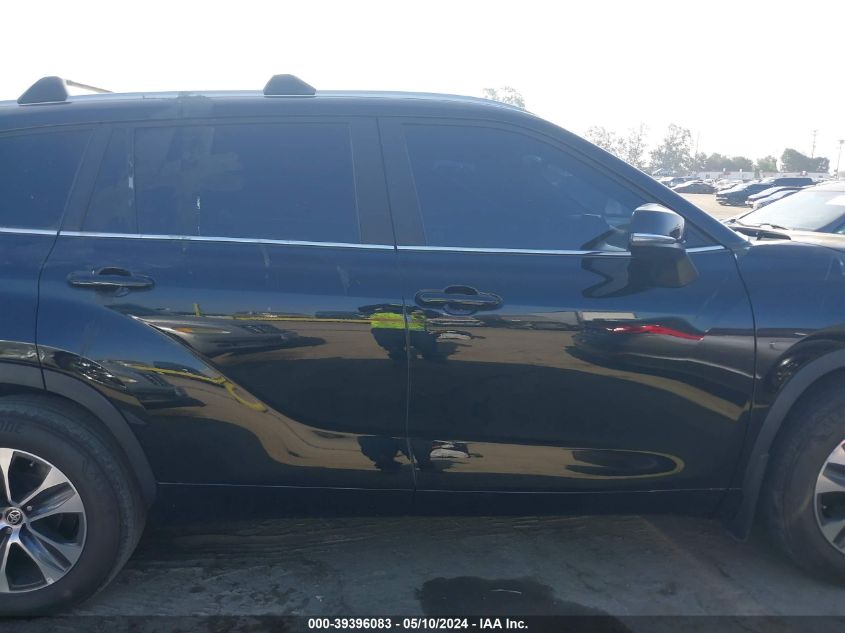 2023 Toyota Highlander Xle VIN: 5TDKDRAH6PS001876 Lot: 39396083