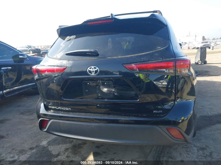 2023 Toyota Highlander Xle VIN: 5TDKDRAH6PS001876 Lot: 39396083