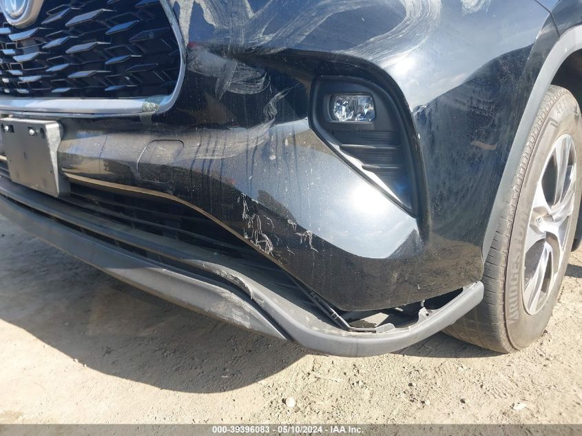 2023 Toyota Highlander Xle VIN: 5TDKDRAH6PS001876 Lot: 39396083