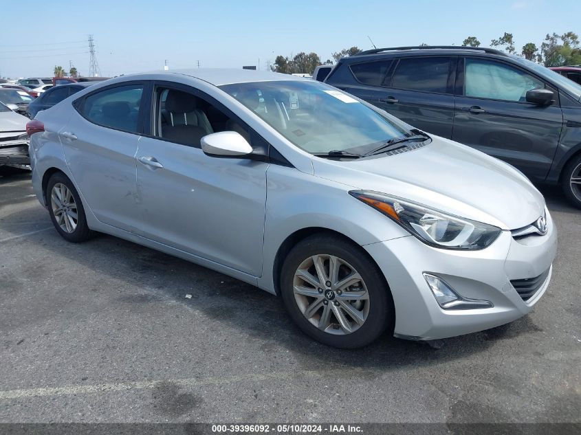 2016 Hyundai Elantra Se VIN: KMHDH4AE1GU534506 Lot: 39396092