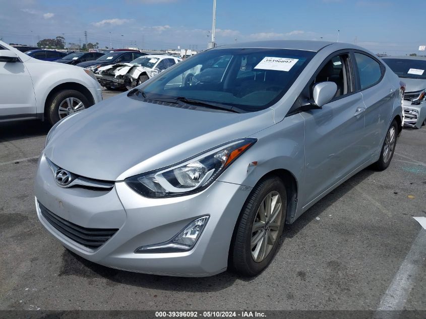 2016 Hyundai Elantra Se VIN: KMHDH4AE1GU534506 Lot: 39396092