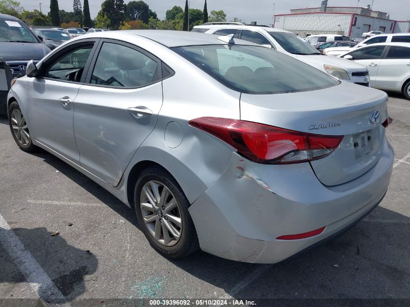 2016 Hyundai Elantra Se VIN: KMHDH4AE1GU534506 Lot: 39396092