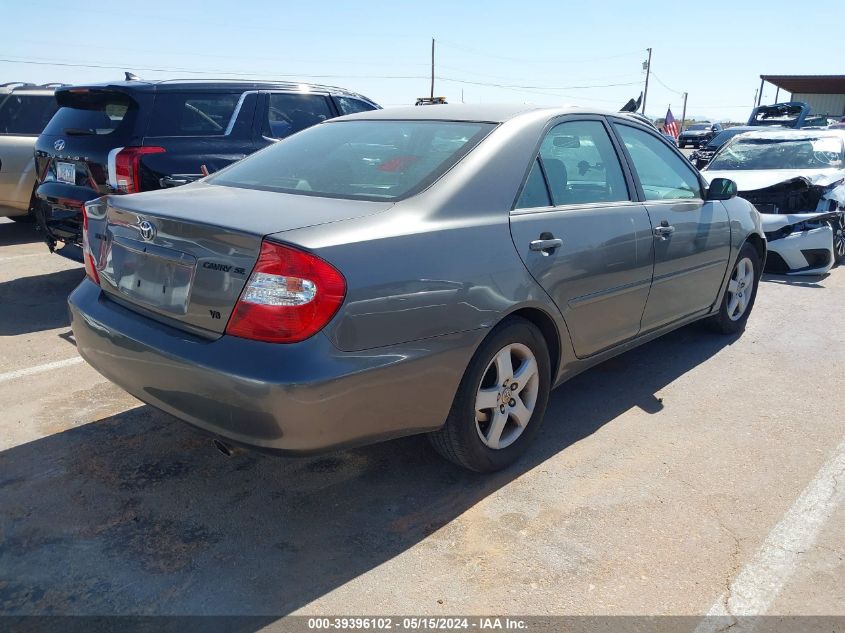 2004 Toyota Camry Se V6 VIN: 4T1BA32K54U033740 Lot: 39396102