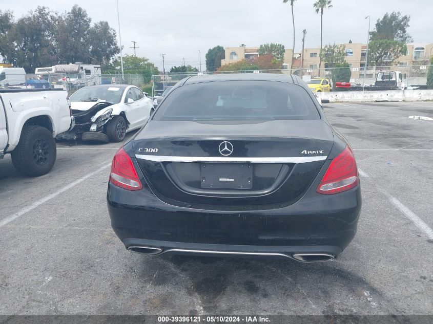 2015 Mercedes-Benz C 300 4Matic/Luxury 4Matic/Sport 4Matic VIN: 55SWF4KB3FU033372 Lot: 39396121