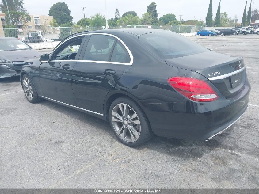 2015 Mercedes-Benz C 300 4Matic/Luxury 4Matic/Sport 4Matic VIN: 55SWF4KB3FU033372 Lot: 39396121