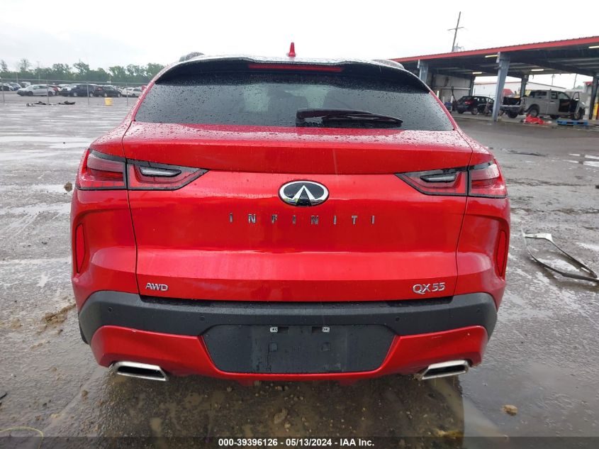 2022 Infiniti Qx55 Essential Awd VIN: 3PCAJ5K31NF112059 Lot: 39396126