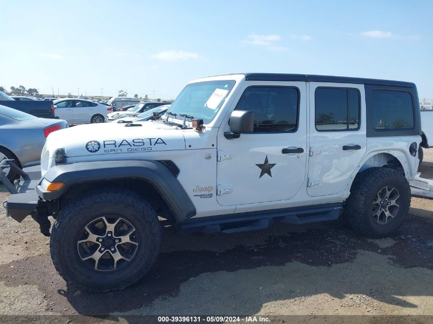 2018 Jeep Wrangler Unlimited Sport 4X4 VIN: 1C4HJXDG6JW319823 Lot: 39396131