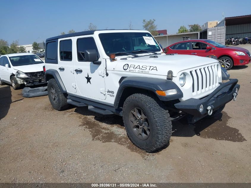 2018 Jeep Wrangler Unlimited Sport 4X4 VIN: 1C4HJXDG6JW319823 Lot: 39396131