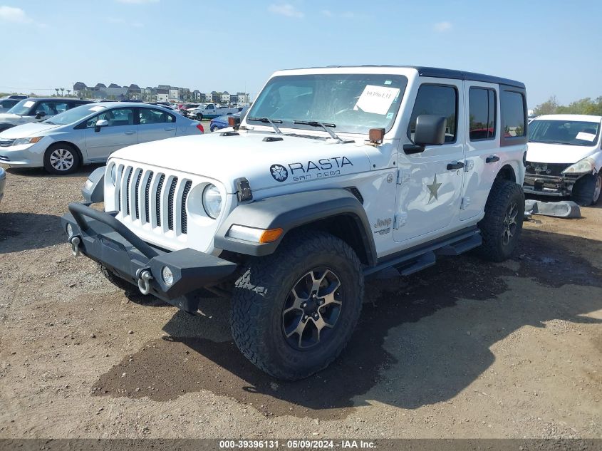 2018 Jeep Wrangler Unlimited Sport 4X4 VIN: 1C4HJXDG6JW319823 Lot: 39396131