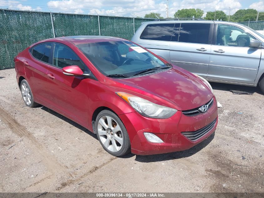 2013 Hyundai Elantra Limited VIN: 5NPDH4AEXDH383594 Lot: 39396134