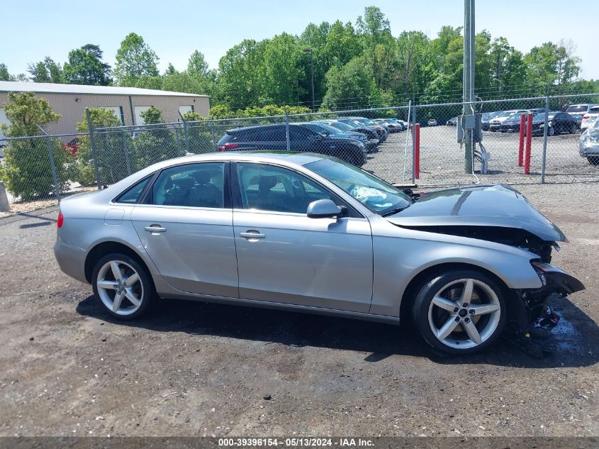 2010 Audi A4 2.0T Premium VIN: WAUFFAFL1AN059365 Lot: 39396154