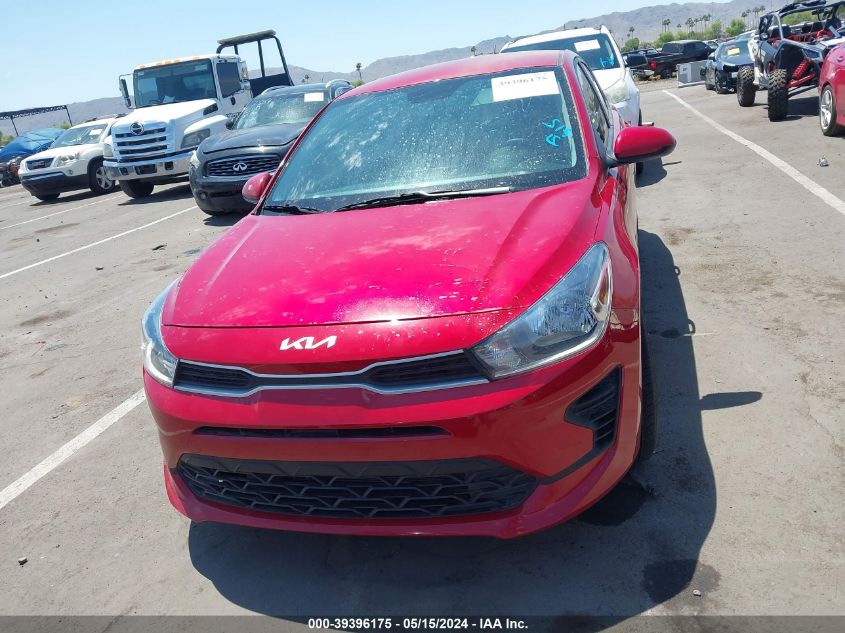 2022 Kia Rio S VIN: 3KPA24AD6NE478817 Lot: 39396175