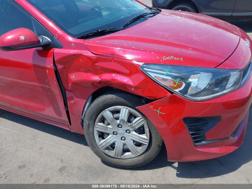 2022 Kia Rio S VIN: 3KPA24AD6NE478817 Lot: 39396175