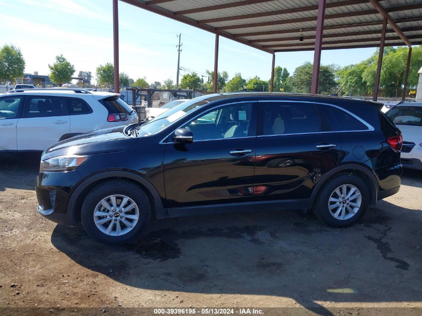 2019 Kia Sorento 2.4L Lx VIN: 5XYPG4A38KG456254 Lot: 39396195