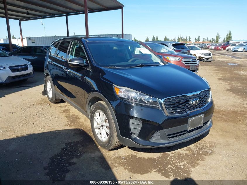 2019 Kia Sorento 2.4L Lx VIN: 5XYPG4A38KG456254 Lot: 39396195