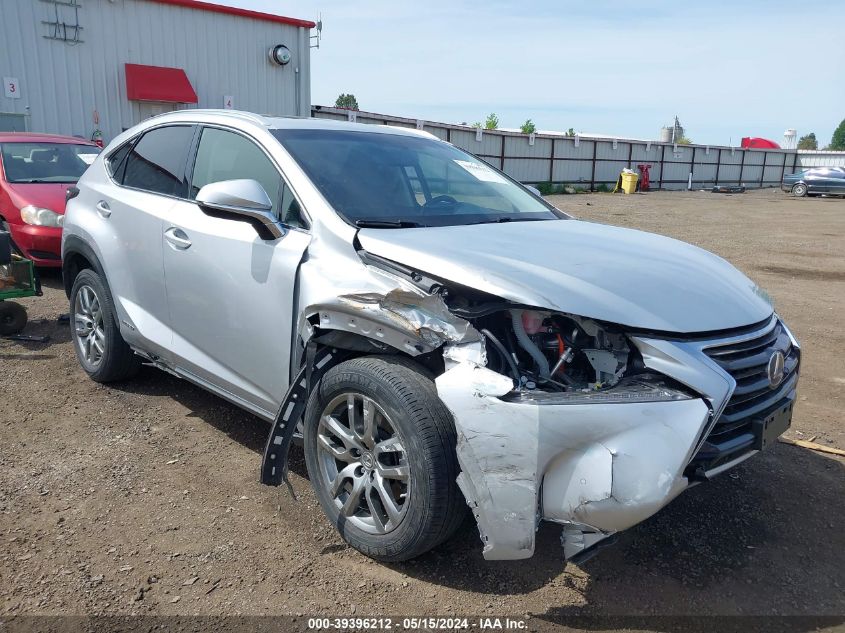 2016 Lexus Nx 300H VIN: JTJBJRBZ6G2030380 Lot: 39396212