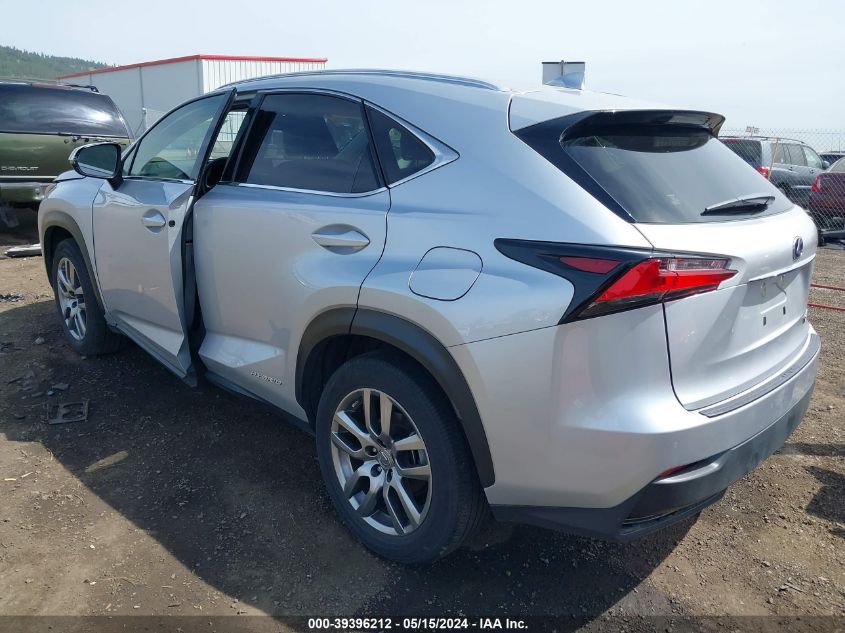 2016 Lexus Nx 300H VIN: JTJBJRBZ6G2030380 Lot: 39396212