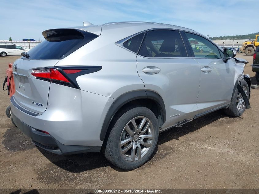 2016 Lexus Nx 300H VIN: JTJBJRBZ6G2030380 Lot: 39396212