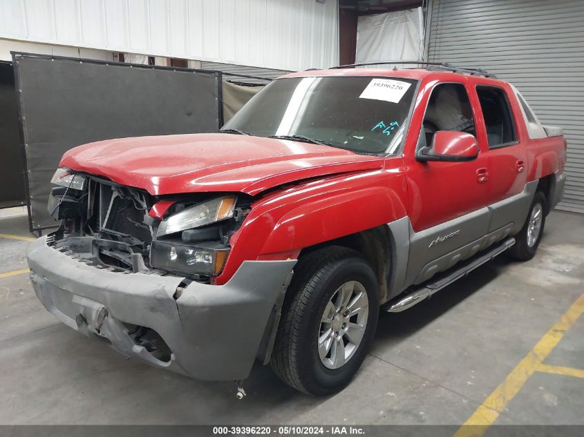 2002 Chevrolet Avalanche 1500 VIN: 3GNEC13T32G110653 Lot: 39396220