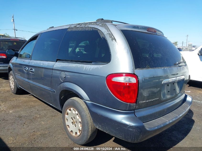 2001 Chrysler Town & Country Lx VIN: 2C4GP44321R380651 Lot: 39396228