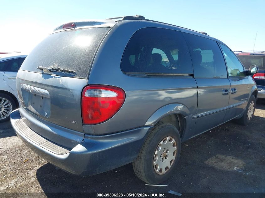 2001 Chrysler Town & Country Lx VIN: 2C4GP44321R380651 Lot: 39396228