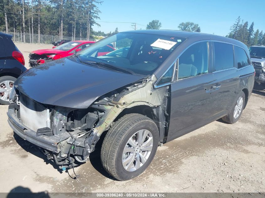 2015 Honda Odyssey Ex-L VIN: 5FNRL5H67FB017862 Lot: 39396240