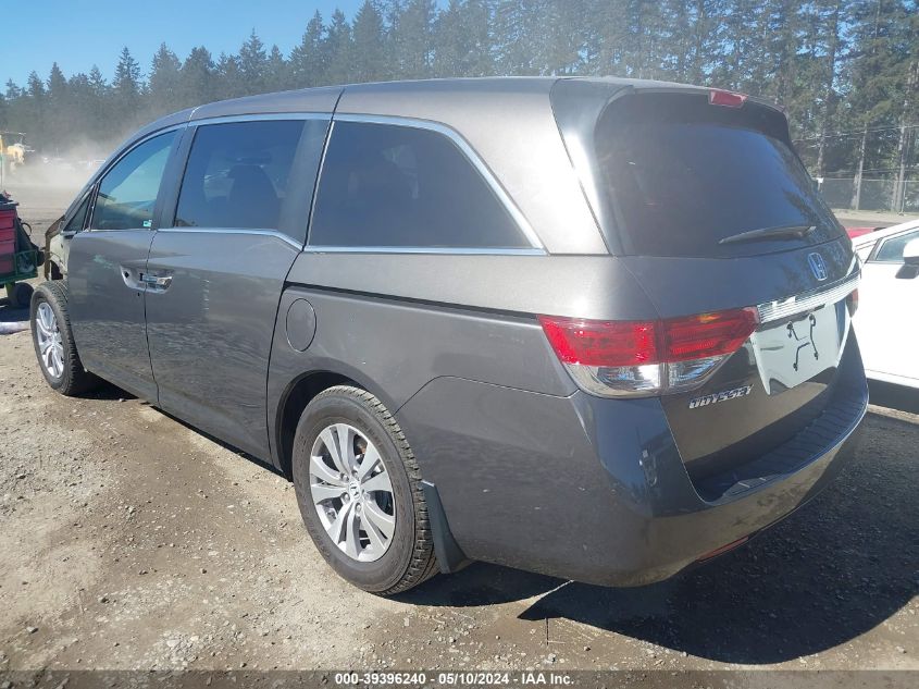 2015 Honda Odyssey Ex-L VIN: 5FNRL5H67FB017862 Lot: 39396240