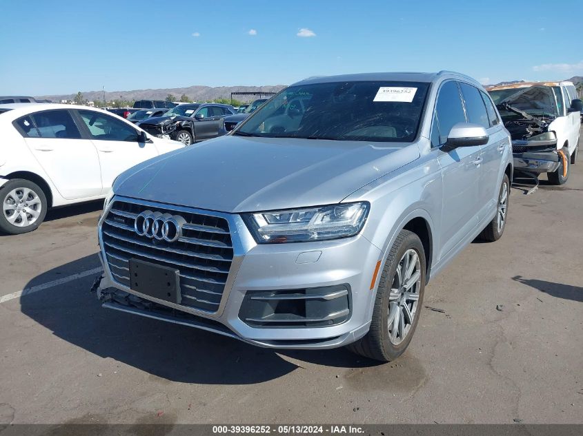 2018 Audi Q7 3.0T Premium VIN: WA1LAAF73JD048844 Lot: 39396252