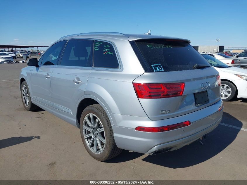 2018 Audi Q7 3.0T Premium VIN: WA1LAAF73JD048844 Lot: 39396252