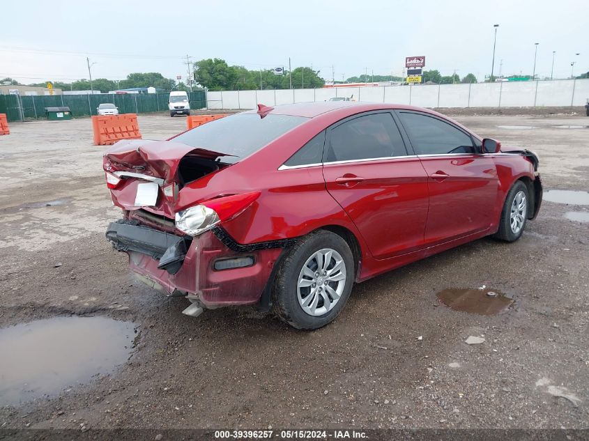 2012 Hyundai Sonata Gls VIN: 5NPEB4AC9CH325916 Lot: 39396257