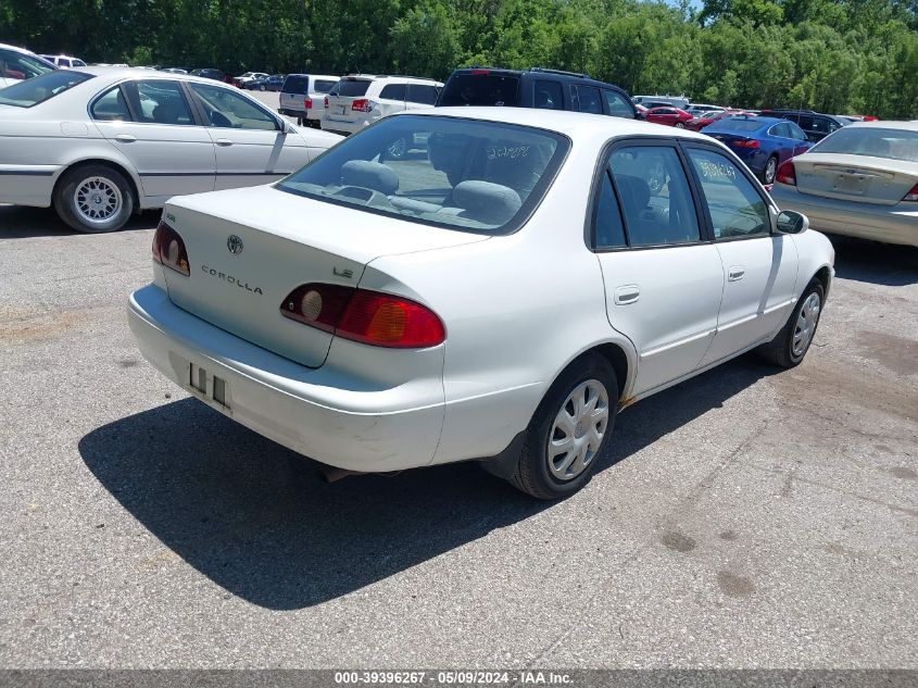 2001 Toyota Corolla Le VIN: 1NXBR12E11Z557101 Lot: 39396267