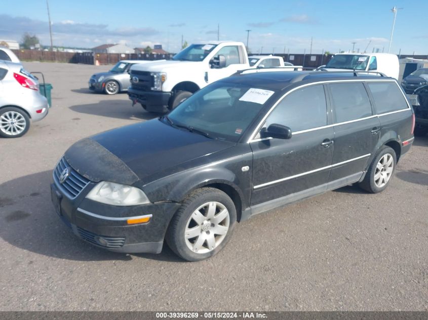 2003 Volkswagen Passat Glx VIN: WVWYH63B63E025505 Lot: 39396269