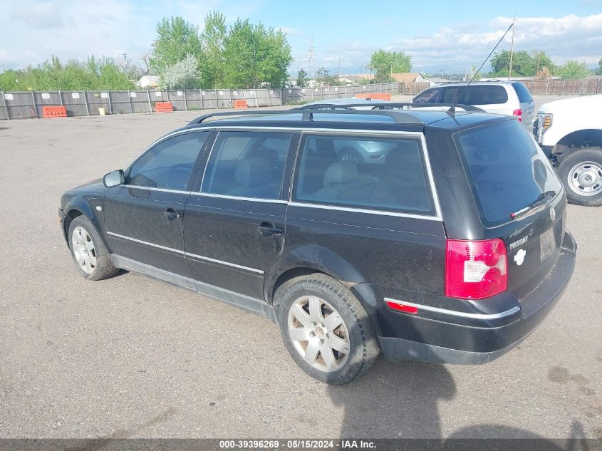 2003 Volkswagen Passat Glx VIN: WVWYH63B63E025505 Lot: 39396269