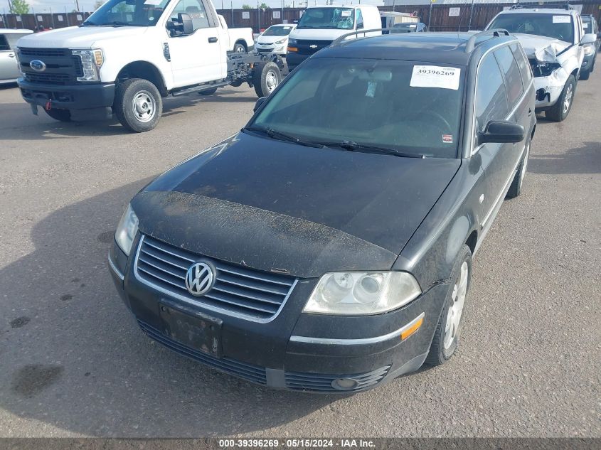 2003 Volkswagen Passat Glx VIN: WVWYH63B63E025505 Lot: 39396269