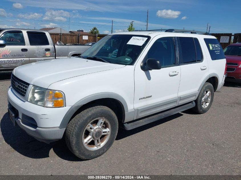 2002 Ford Explorer Xlt VIN: 1FMDU63W22UB35660 Lot: 39396270