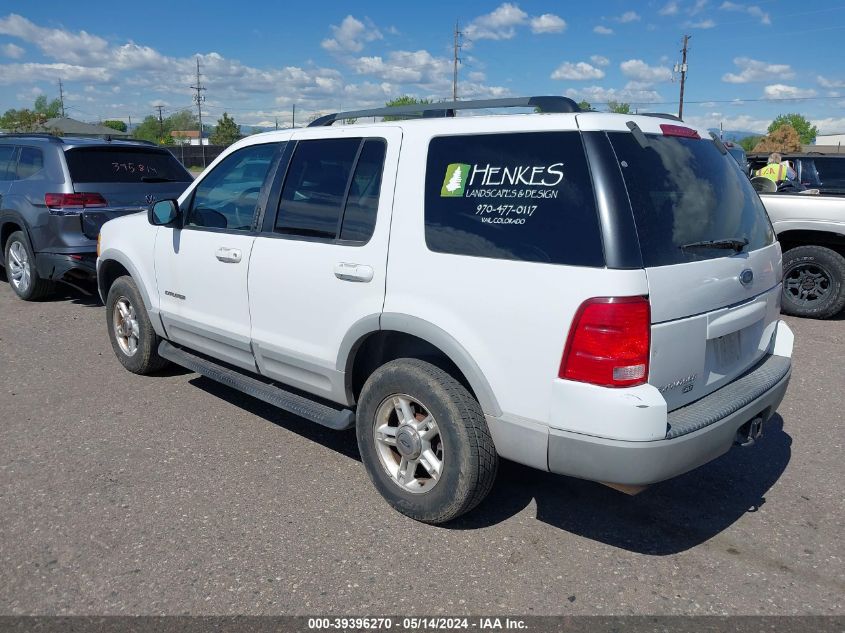 2002 Ford Explorer Xlt VIN: 1FMDU63W22UB35660 Lot: 39396270