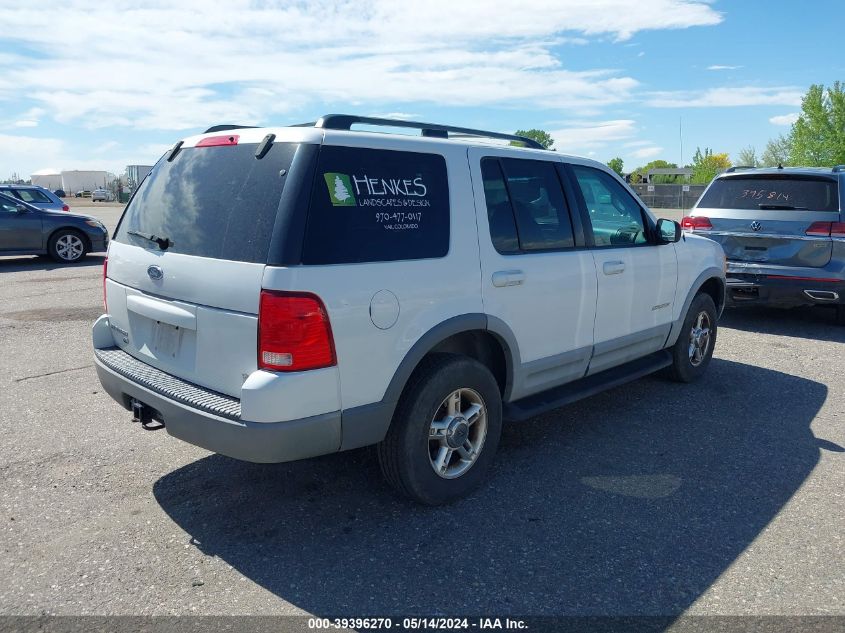 2002 Ford Explorer Xlt VIN: 1FMDU63W22UB35660 Lot: 39396270