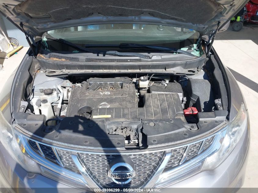 2012 Nissan Murano Sl VIN: JN8AZ1MW0CW203331 Lot: 39396299