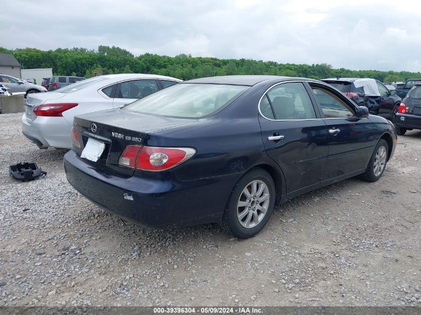 2004 Lexus Es 330 VIN: JTHBA30G445029058 Lot: 39396304