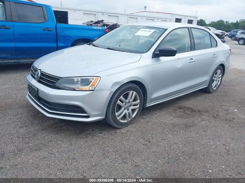 2015 Volkswagen Jetta 2.0L S VIN: 3VW2K7AJ9FM355240 Lot: 39396306