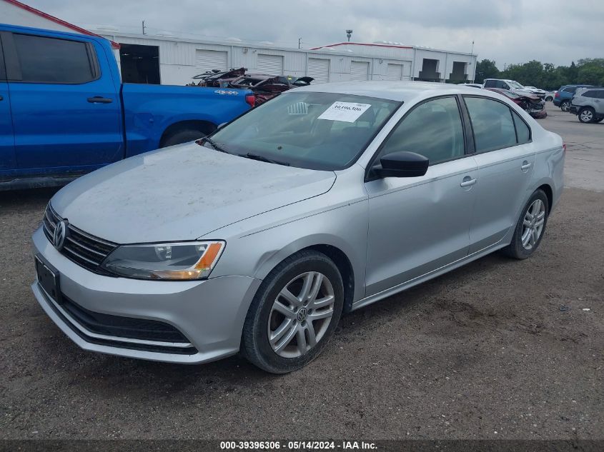 2015 Volkswagen Jetta 2.0L S VIN: 3VW2K7AJ9FM355240 Lot: 39396306