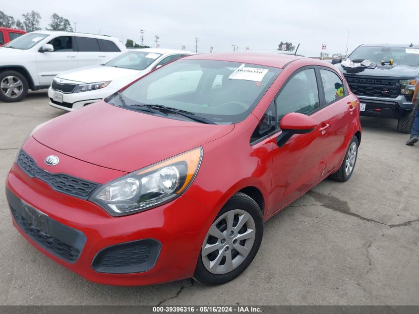 2014 Kia Rio Lx VIN: KNADM5A33E6373370 Lot: 39396316