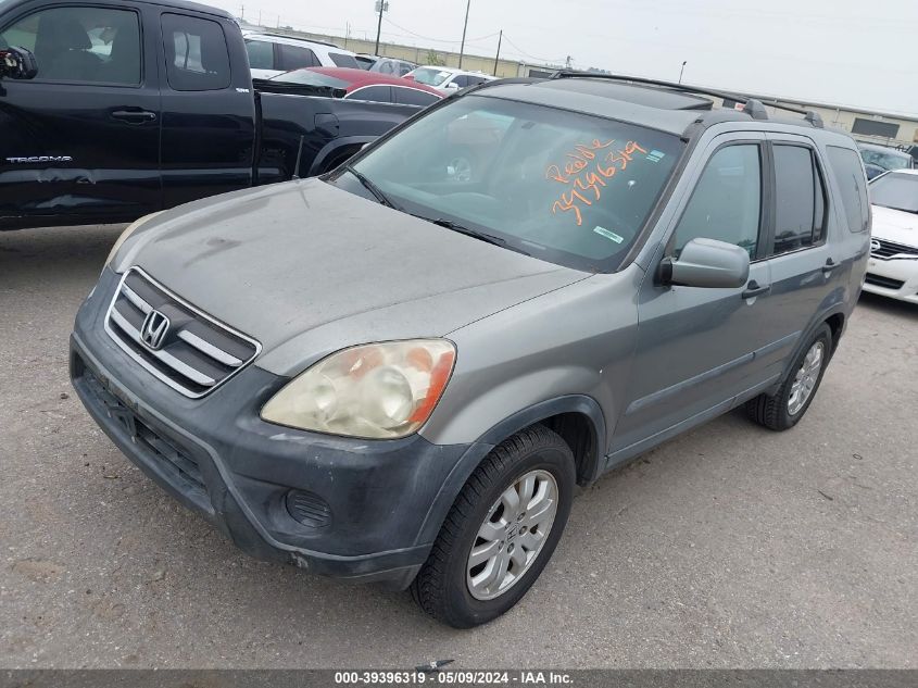 2005 Honda Cr-V Ex VIN: SHSRD78875U334218 Lot: 39396319