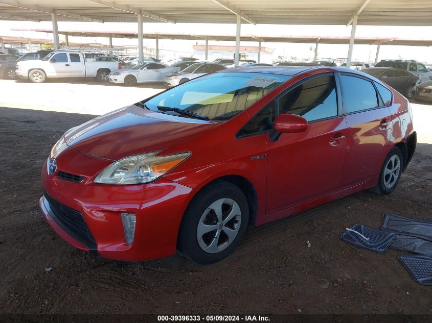 2012 Toyota Prius Two VIN: JTDKN3DU3C1576690 Lot: 39396333