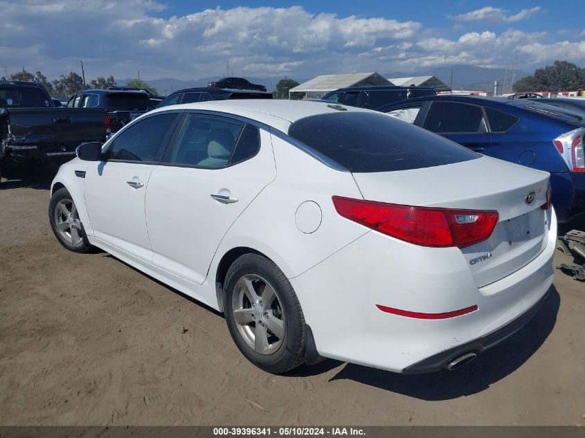 2015 Kia Optima Lx VIN: KNAGM4A71F5529973 Lot: 39396341