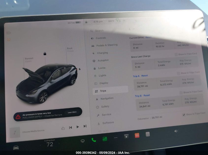 2021 Tesla Model Y Long Range Dual Motor All-Wheel Drive VIN: 5YJYGDEE6MF283165 Lot: 39396342