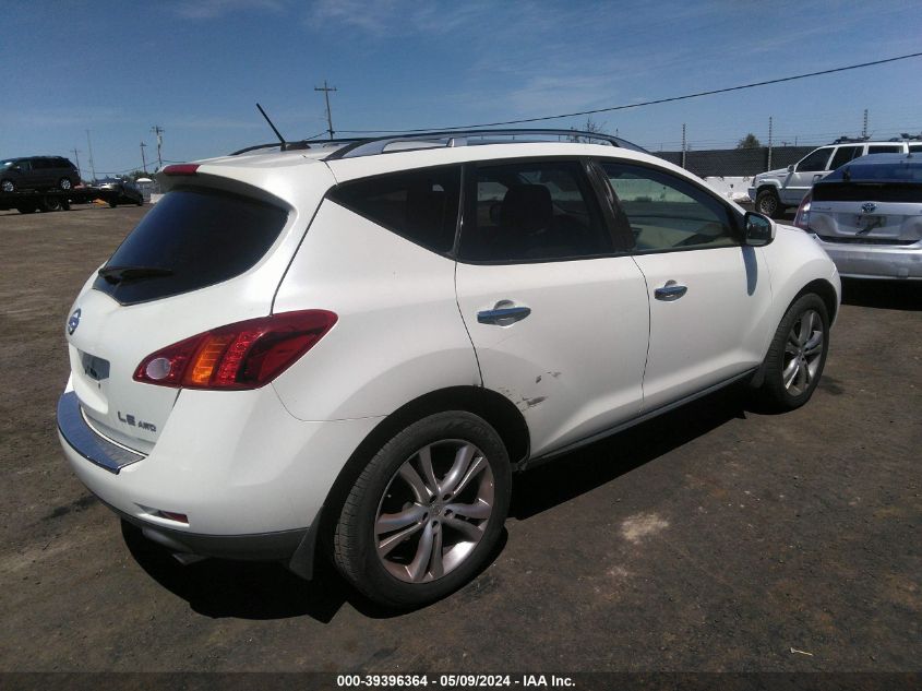 2009 Nissan Murano Le VIN: JN8AZ18W29W160159 Lot: 39396364