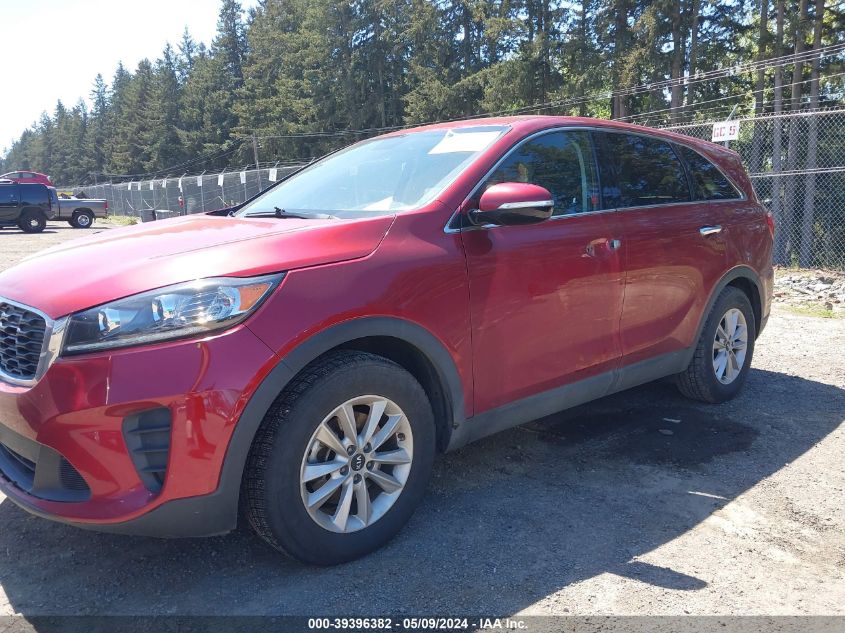 2019 KIA SORENTO 3.3L LX - 5XYPG4A55KG490511